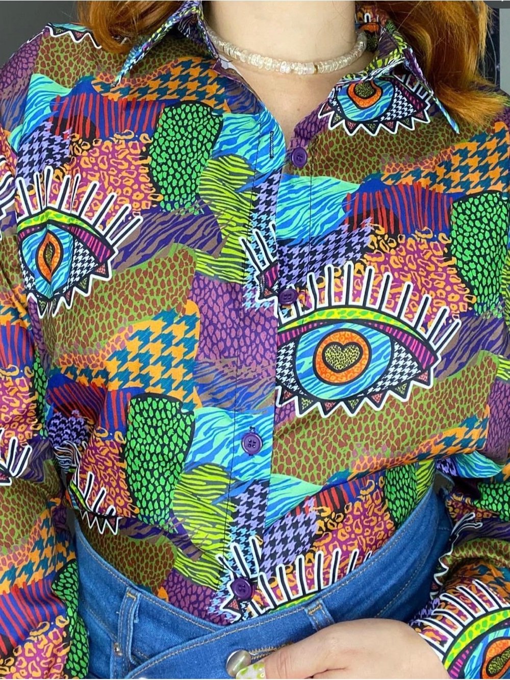 Blusa Parchos y Ojos